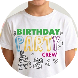 Birthday Party T-shirt design for Imagine Arts Academy